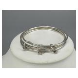 Sterling Silver Interlocking Bangle Set Size 8.75