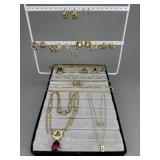 Gold Tone Rings, Earrings, Bracelets and More...