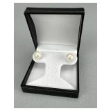 10.4 MM Cultured Pearl 14K Stud Earrings