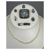 Silver 800, 835, 925 Charms, Necklace, Clasp, Pin