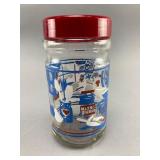 Maxwell House Glass Jar with Red Lid