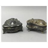 Silver-Plated Jewelry Caskets by NB Rogers