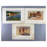 Three Western-Themed Art Prints
