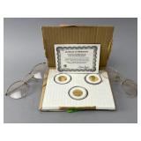 Three Gold-Tone Commemorative Coins