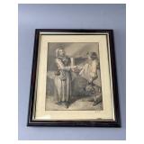 Framed Artwork Signed ï¿½Aubertï¿½