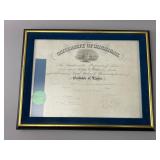 Framed University of Michigan Diploma
