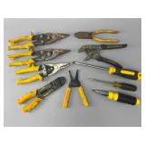 Hand Tools with Yellow Handles