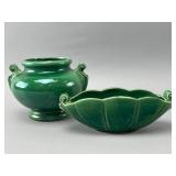 Green McCoy Pottery Vessels