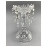 Crystal Pedestal Bowl with Hanging Prisms