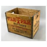 Wooden Par-T-Pak Beverage Crate