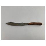 Stamped Metal Knife with Wood Handle