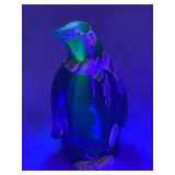 Fenton Cobalt Blue Glass Penguin Figurine