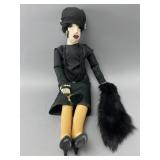 Handcrafted Fabric Doll with Accessories