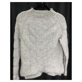 Talbots Petite Gray Knit Sweater