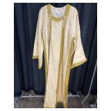 Traditional Embroidered Silk Kimono Robe