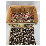 Two Boxes of Assorted Sewing Thread Spools