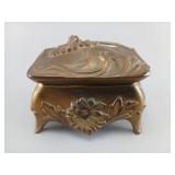 Art Nouveau-Style Decorative Brass Box