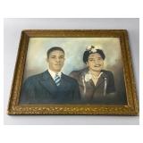 Framed Vintage Portrait of Couple