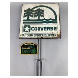Converse Metal Sign and Michigan DNR Patch