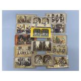 14 Hand Tinted or Early Children Stereoview Cards