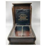 McCaskey Wooden Account Register with Glass Panel