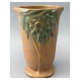 Clay Vase with Raised Floral Motif