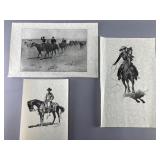 Three Frederic Remington Prints