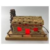 Rustic Spongewood Cabin Lamp