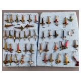 47 Wooden & Plastic Fly Rod Fishing Lures