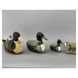 Decorative Fabric Loons & Duck with Pillow