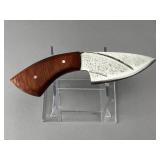 Hand-Forged Skinning Knife, Padauk Handle