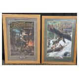 1994 & 1995 Remington Framed Posters