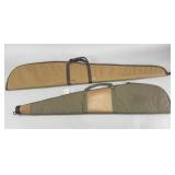 2 Cloth & Leather Rifle Cases
