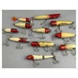 11 Assorted Vintage Treble-Hook Lures