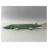 Hand-Carved 32' Folk Art Pike Decoy