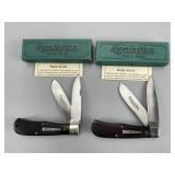 1989 Remington R1128 Trapper Knives - 2 Boxed