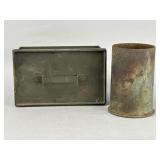 90MM Artillery Shell Casing with Ammo Box