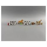 Lot of 14 Painted Plastic Animal Figurines