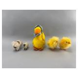 Vintage Plush Animals - R. Dakin Duck & Eden Chick