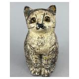 Vintage Cast Iron Cat Still Bank 4'
