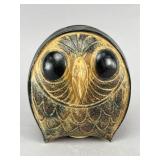 Owl Ceramic Coin Bank, 5-Inch Handcrafted