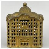 Vintage Cast Iron Bank Coin Bank, 5' Tall