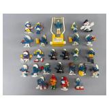 Smurfs Figurines & Trapeze Set, 1980s Collectibles