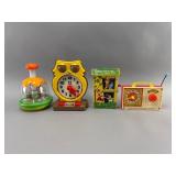 Lot of 4 Vintage Kidsï¿½ Toys incl. Fisher-Price