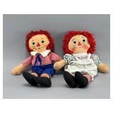 Knickerbocker 14inch Raggedy Ann & Andy Dolls Pair