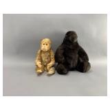Plush Monkey & Gorilla Figures, 14' & 20'