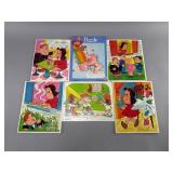 Lot of 6 Vintage Children's Puzzles