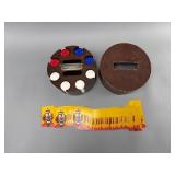 Vintage Poker Set w/Wood Case