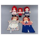 Raggedy Ann Dolls & Puppets Set