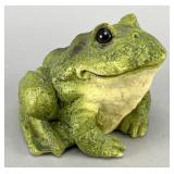 4.5-Inch Handcrafted Green Frog Coin Bank